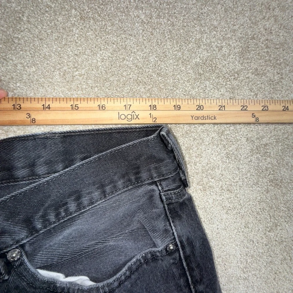 Levi's 505 Jeans Mens 38x34 Gray‎ Denim Cotton Mid Rise Streetwear Straight Leg